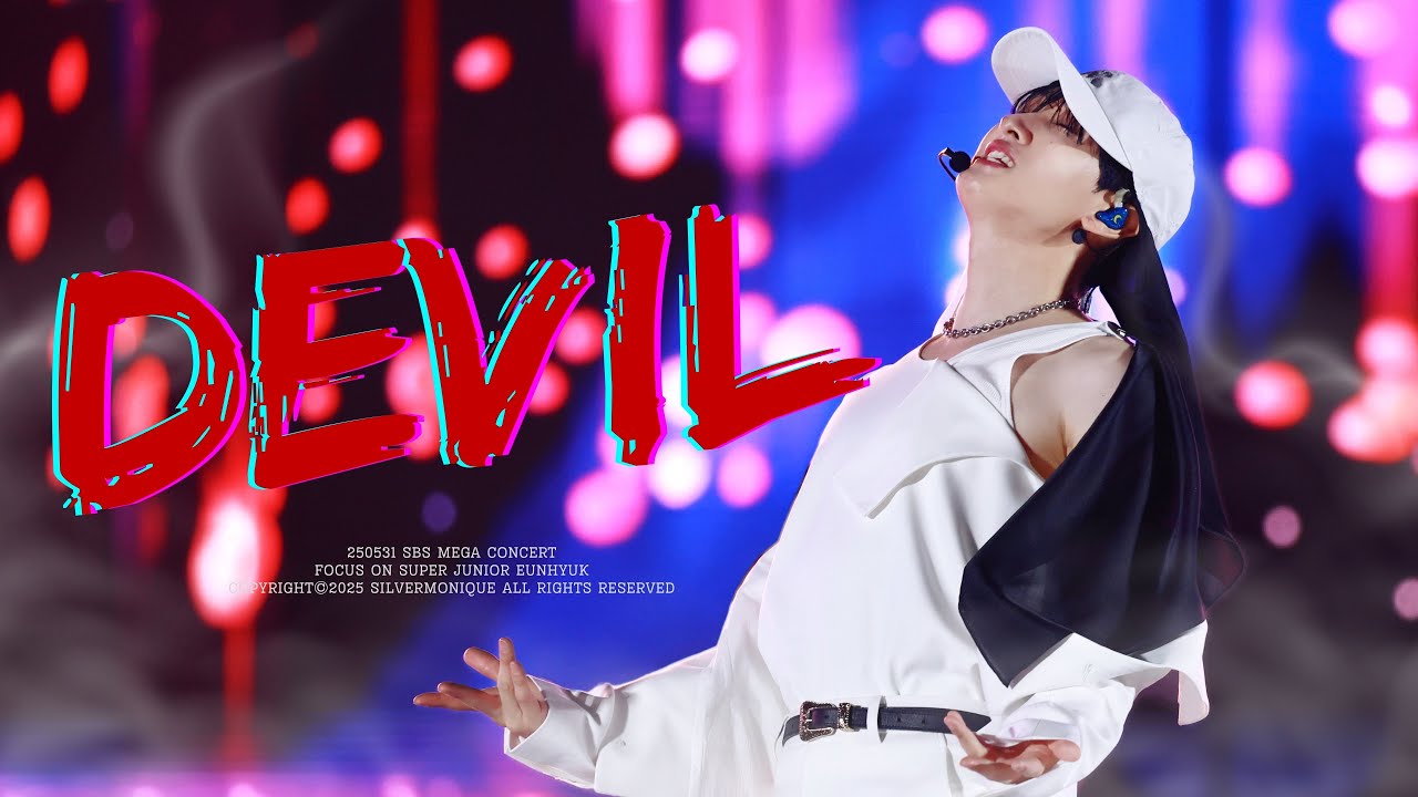 [4K FANCAM] EUNHYUK 은혁 250531 SBS MEGA CONCERT - DEVIL 슈퍼주니어 SUPERJUNIOR