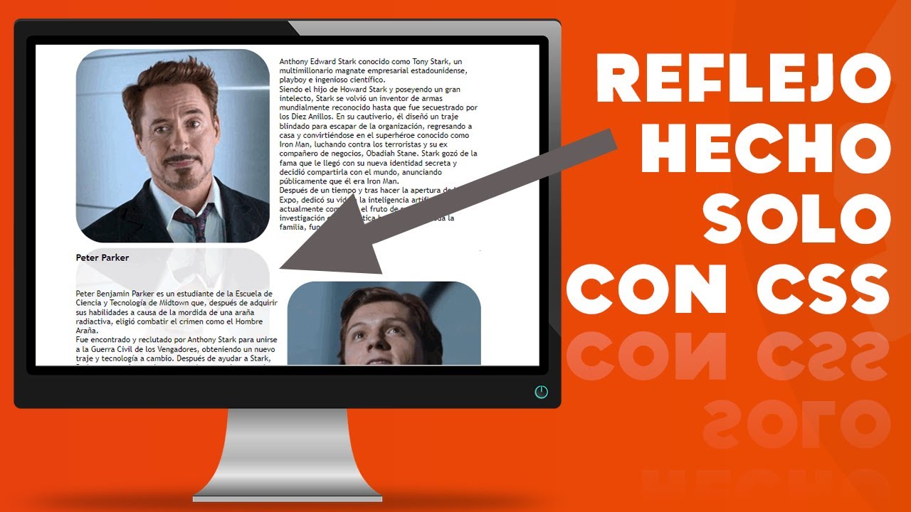 ¿Cómo hacer un efecto de REFLEJO sólo con CSS? Box-reflect   |   Ejemplo práctico