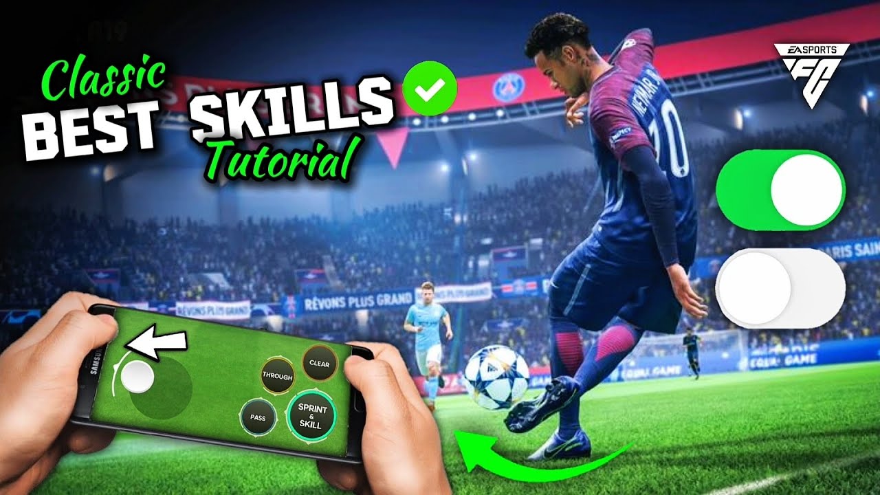 CLASSIC BEST SKILLS TUTORIAL FC MOBILE 25 🤯🤯 | how to do skills in fc mobile
