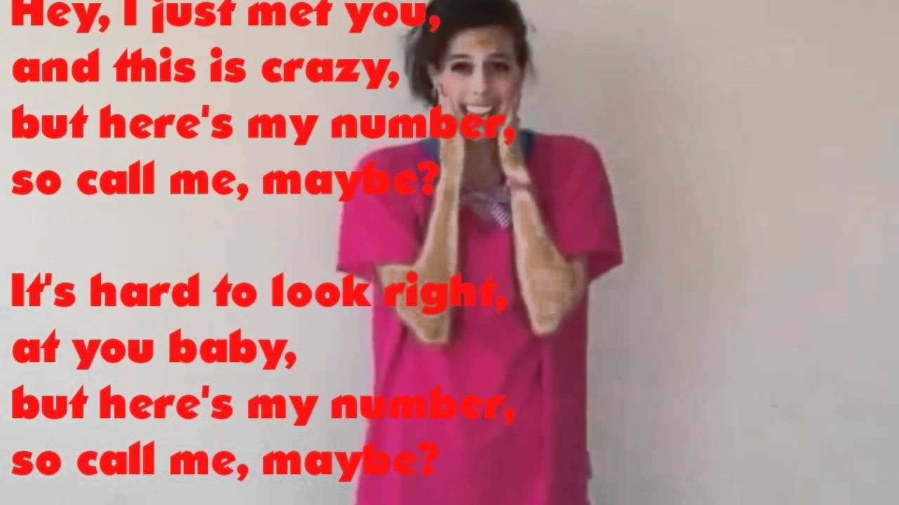 Cimorelli Call Me Maybe Lyrics