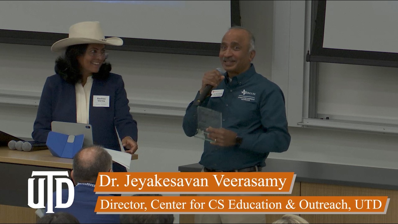 Special Recognition Award for CS Outreach & Dr Jey Veerasamy at Texas Quantum Economy Conference2026