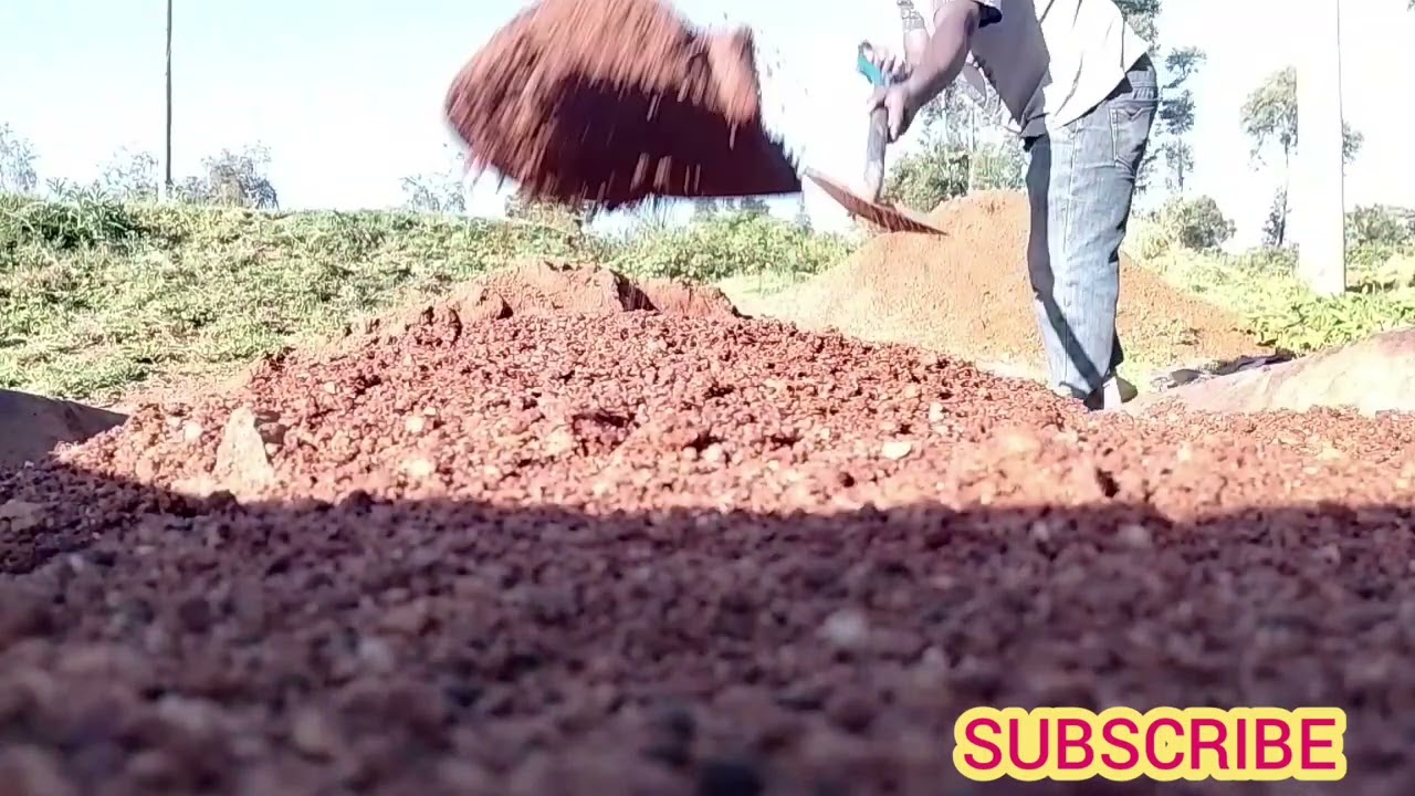 My first batch of sand cement block mix in 2026