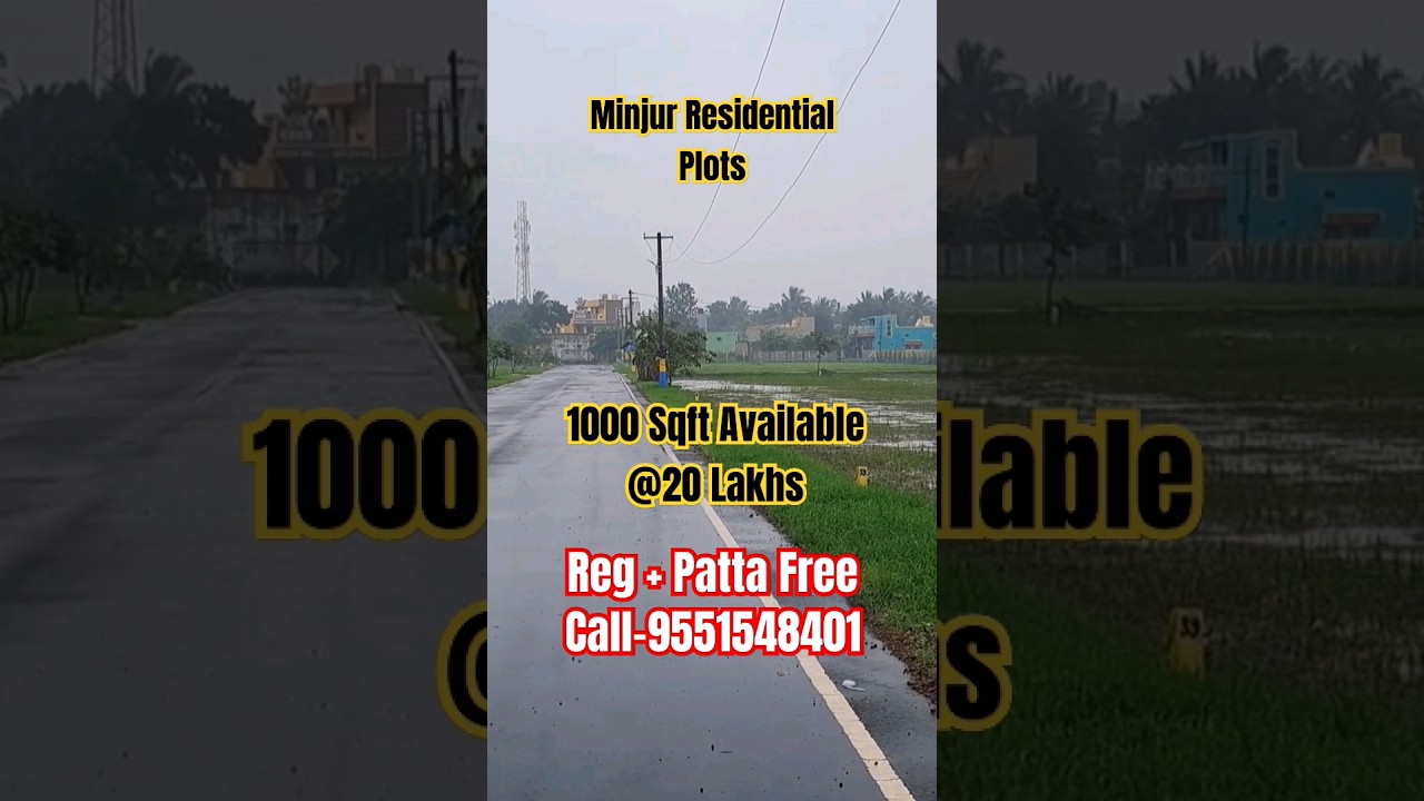 @Minjur Wonderful Residential Plots For Sale | Ready To Occupy #minjur #land #plot #property #house