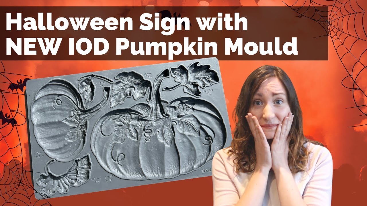 NEW RELEASE - IOD Hello Pumpkin Silicone Mould for Halloween and Autumn Decor