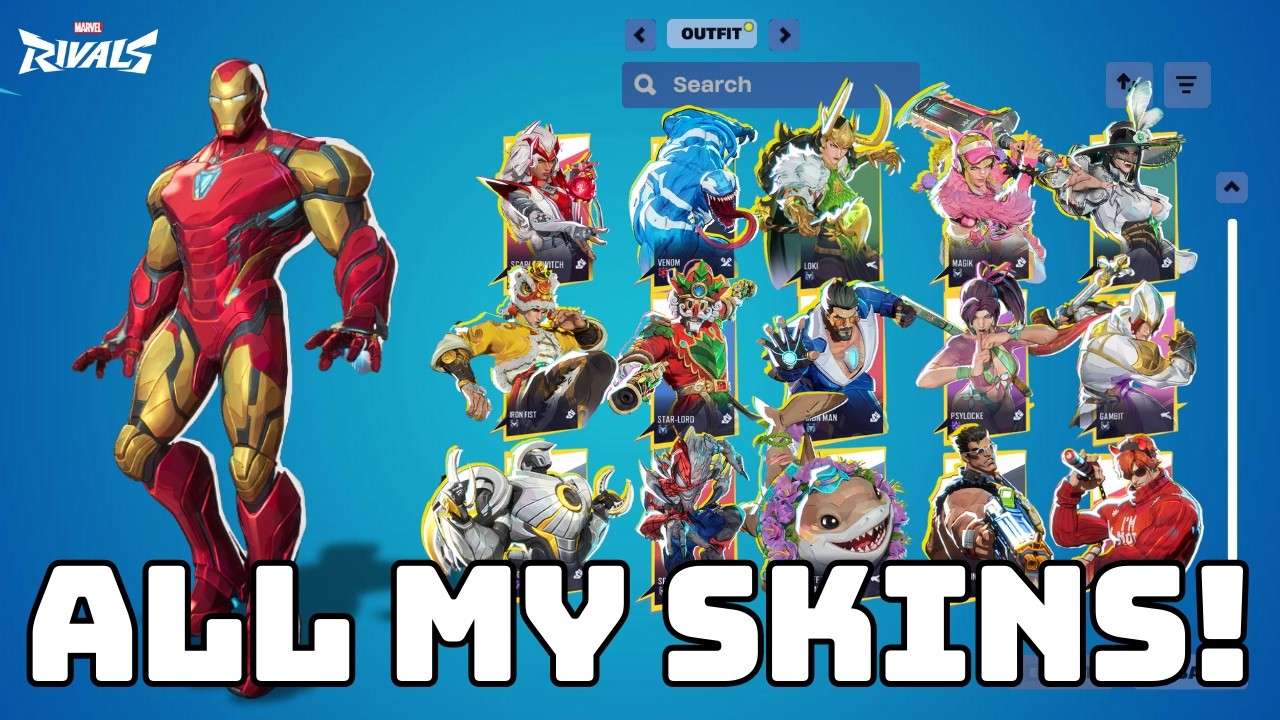 300+ Skins! My Marvel Rivals Skins Collection