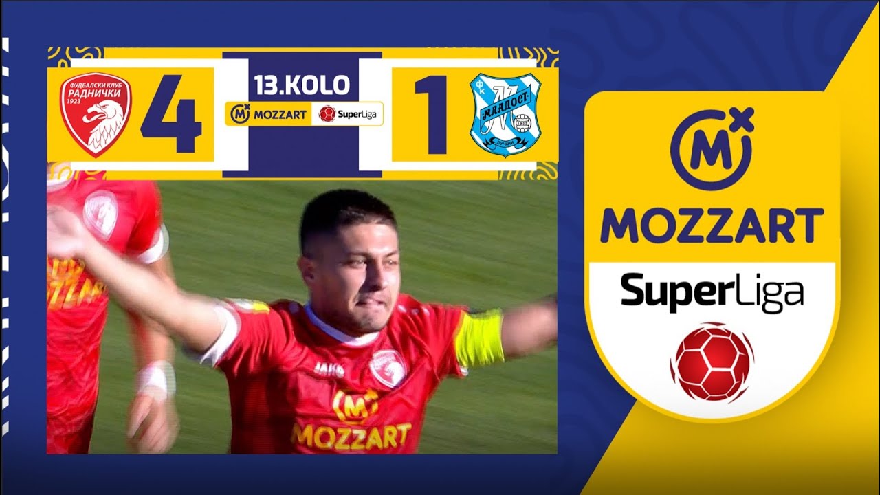 Mozzart Bet Super liga 2023/24 - 13.kolo: RADNIČKI 1923 – MLADOST 4:1 (1:0)