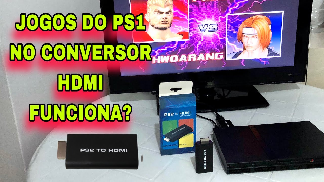 CONVERSOR HDMI RODA JOGOS DO PS1 NO PS2?