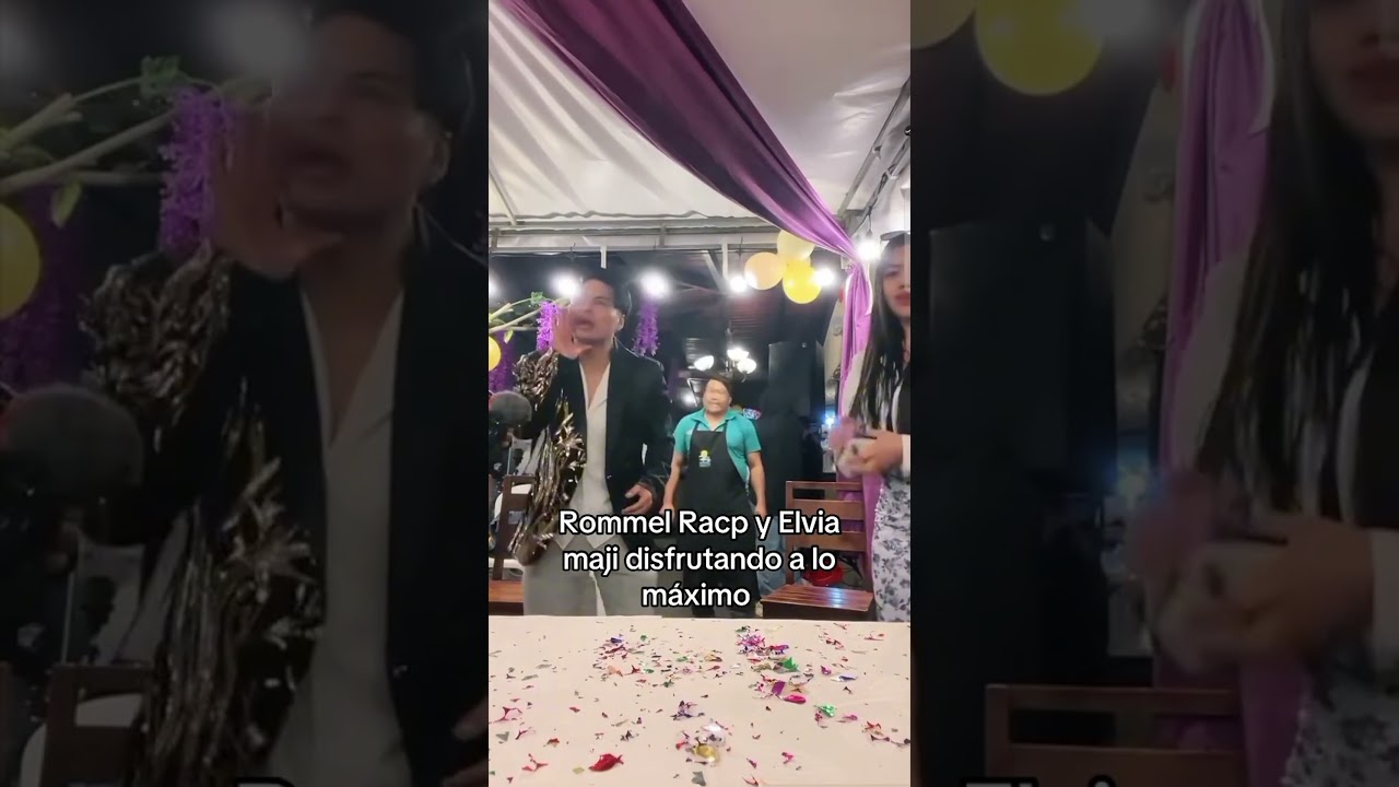 Rommel Racp celoso por Elvia Maji en una fiesta 😨 #humor#rommer #elviamaji  #comedia #baile #amigos