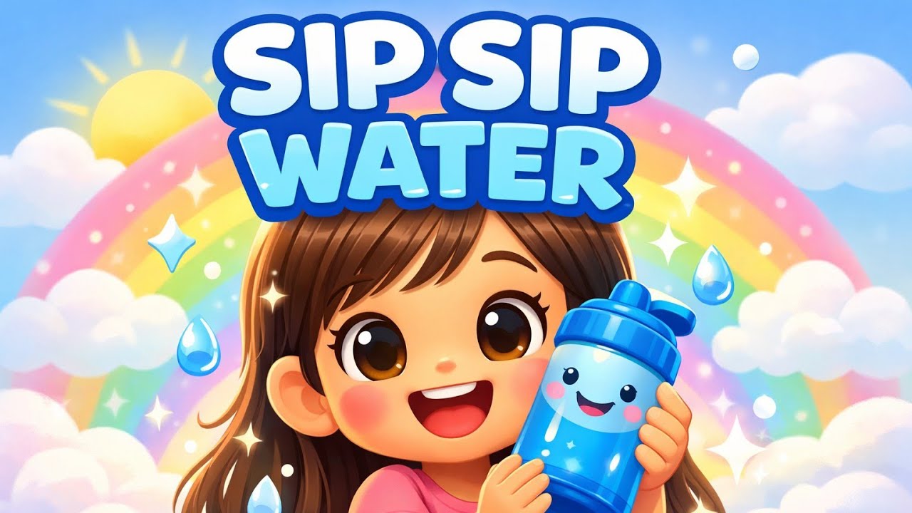 Sip Sip Water 💧 | Healthy Habits Song for Kids