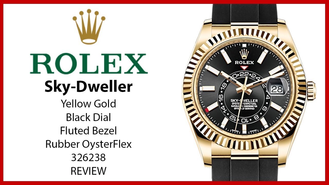 ▶ Rolex Sky-Dweller 336238 Yellow Gold Black Dial 326238 - REVIEW