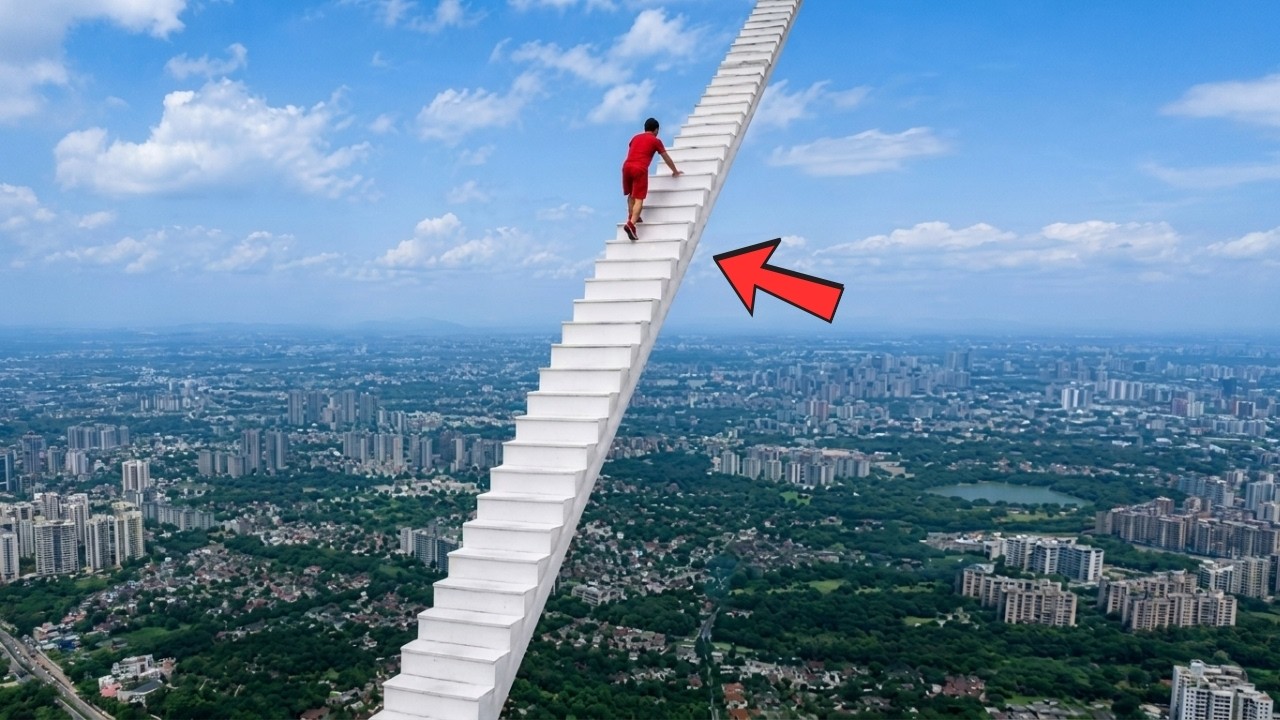 The World's Most Dangerous Stairs &ndash; Climbers Scream in Terror!