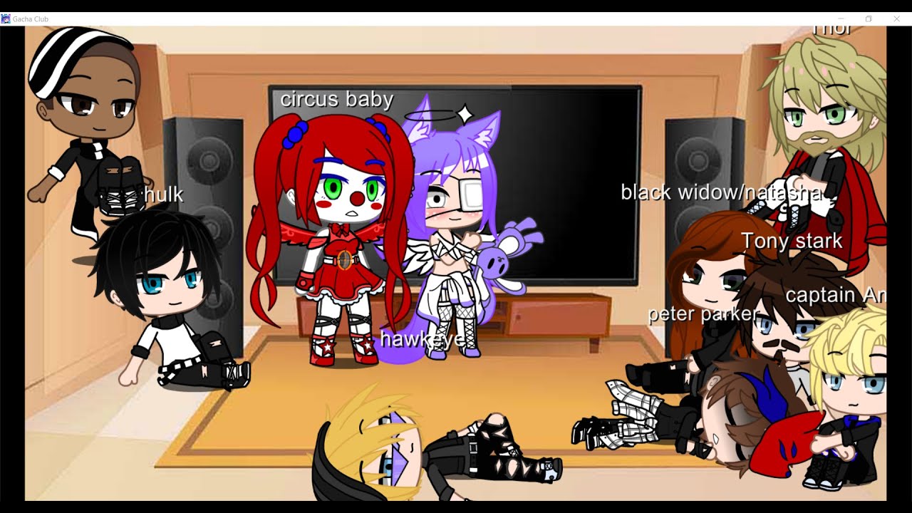 Avengers react to the Afton family