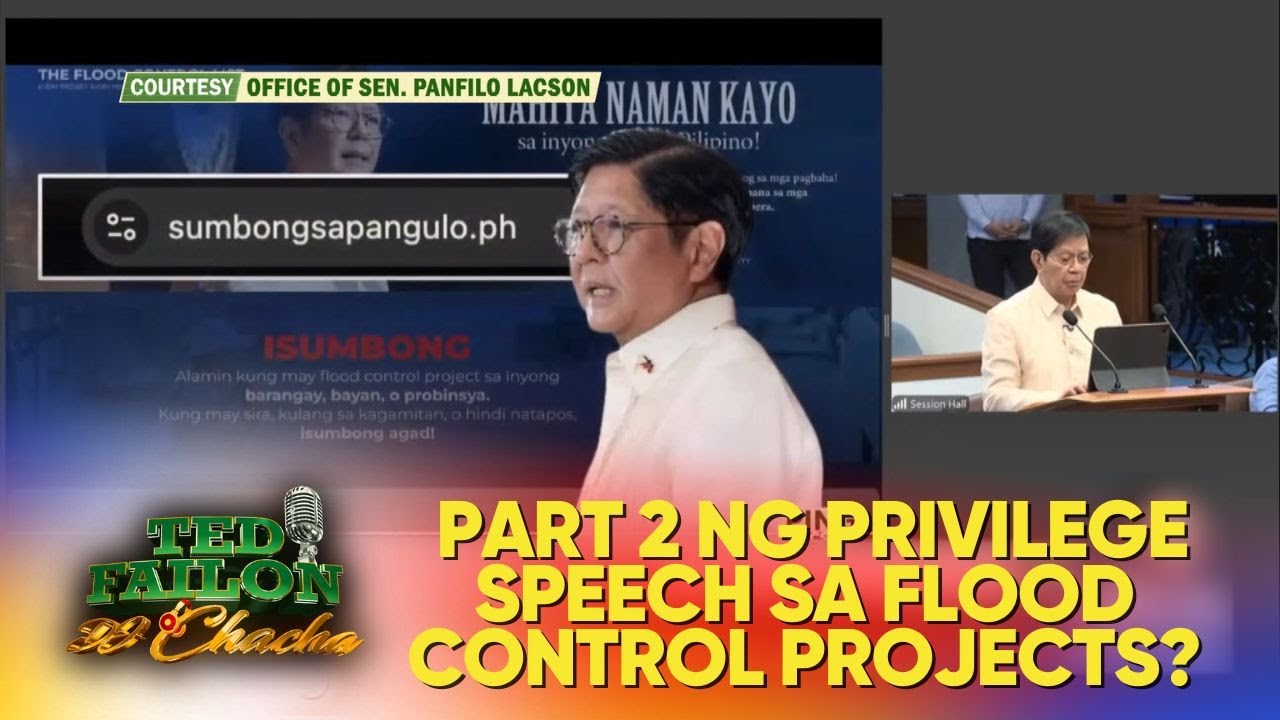 Impormasyon sa flood control projects, mas dumami matapos ang privilege speech ni Sen. Lacson