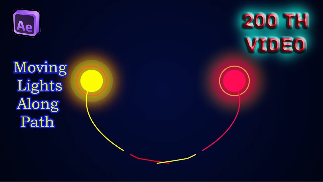 Animate COMET LIGHT on a Custom Path in After Effects Like a Pro!