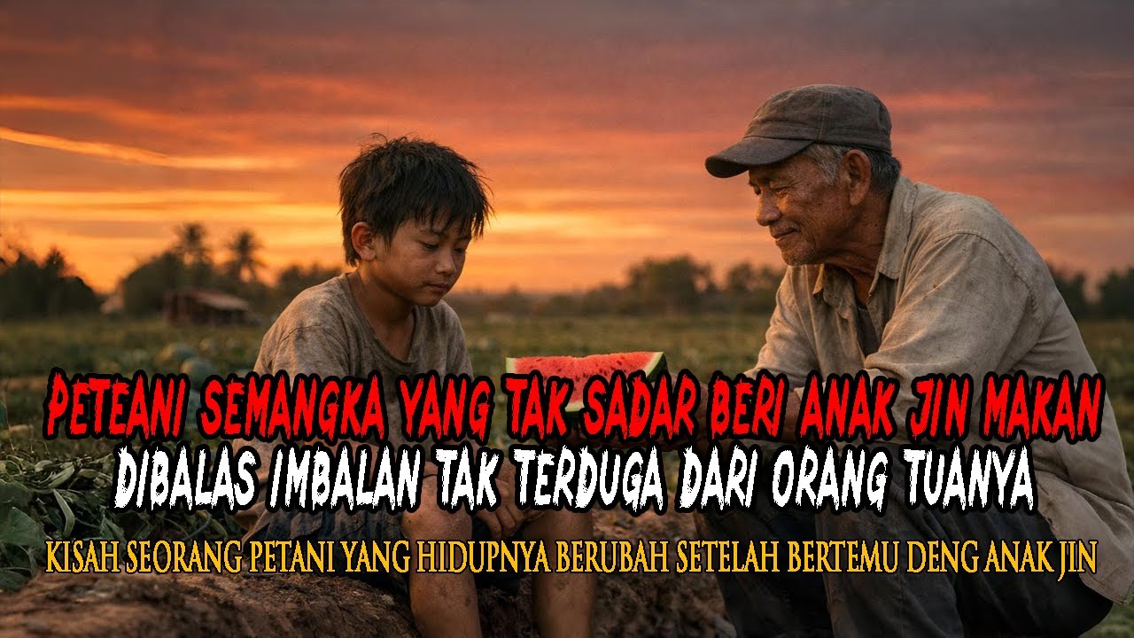 PETANI SEMANGKA YANG TAK SADAR  BERI ANAK JIN MAKAN DIBALAS IMBALAN TAK TERDUGA DARI ORANG TUANYA