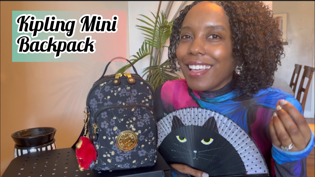 Kipling Alber in Grey Gold Floral! Plus my Kipling Mini Backpack Collection 🎒❤️🥰