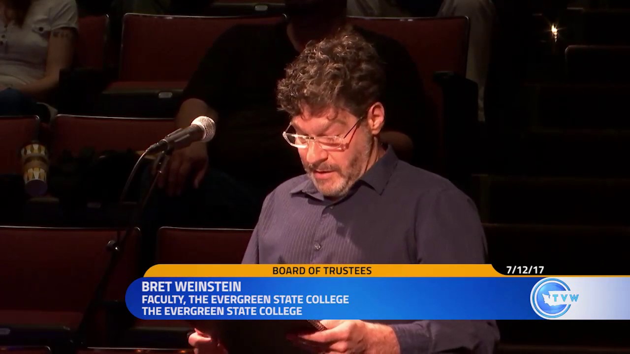 Professor Bret Weinstein on what happened at Evergreen College