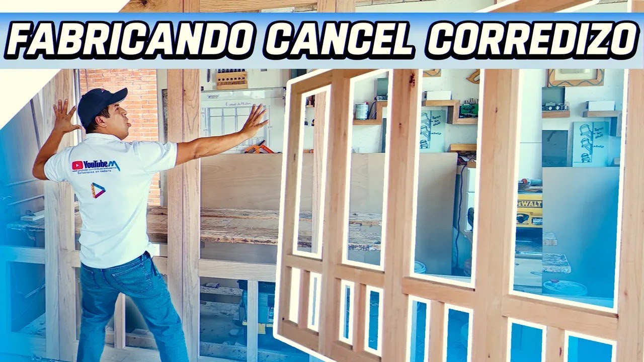 Cancel Corredizo De Encino Parte 1 / Aprende el Paso a Paso Fabricando Puertas #elmueblemoderno