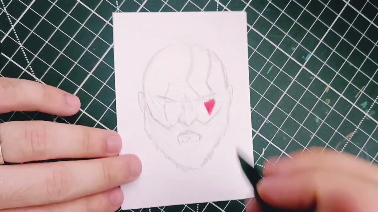 Desenhando o Kratos de God of War