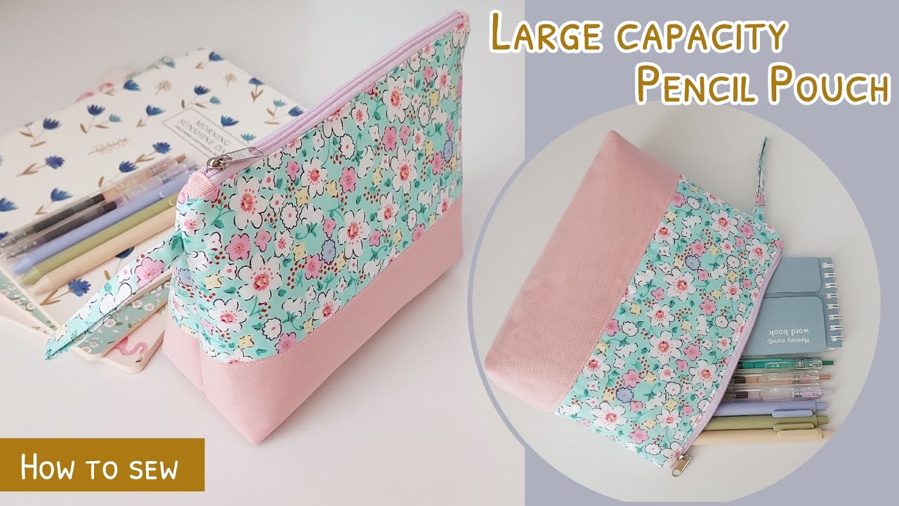How to make a large capacity pencil case | diy large pencil case | diy large pencil pouch