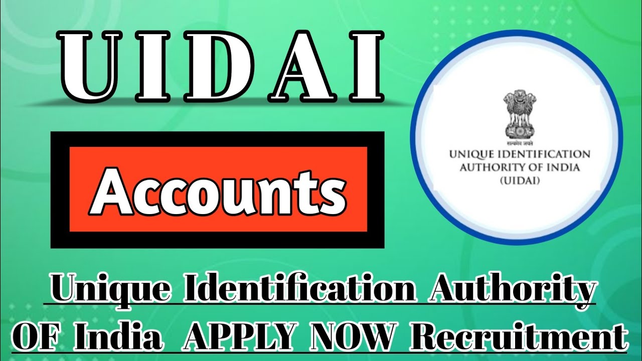 UIDAI Recruitment Update 2025 || Check Qualification & Job Profile || Salary 60000+ Apply Online👇Now