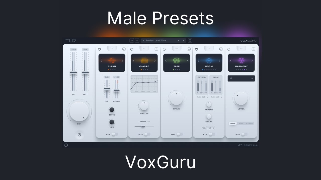THR VoxGuru: Showcasing Male Presets