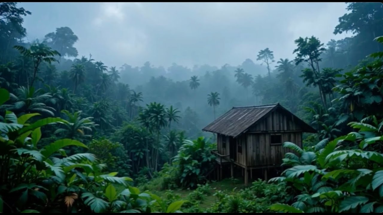 Som de chuva para dormir profundamente, Relaxar, Estudar, Pensar, Som da Amazónia 🌧️⛈️