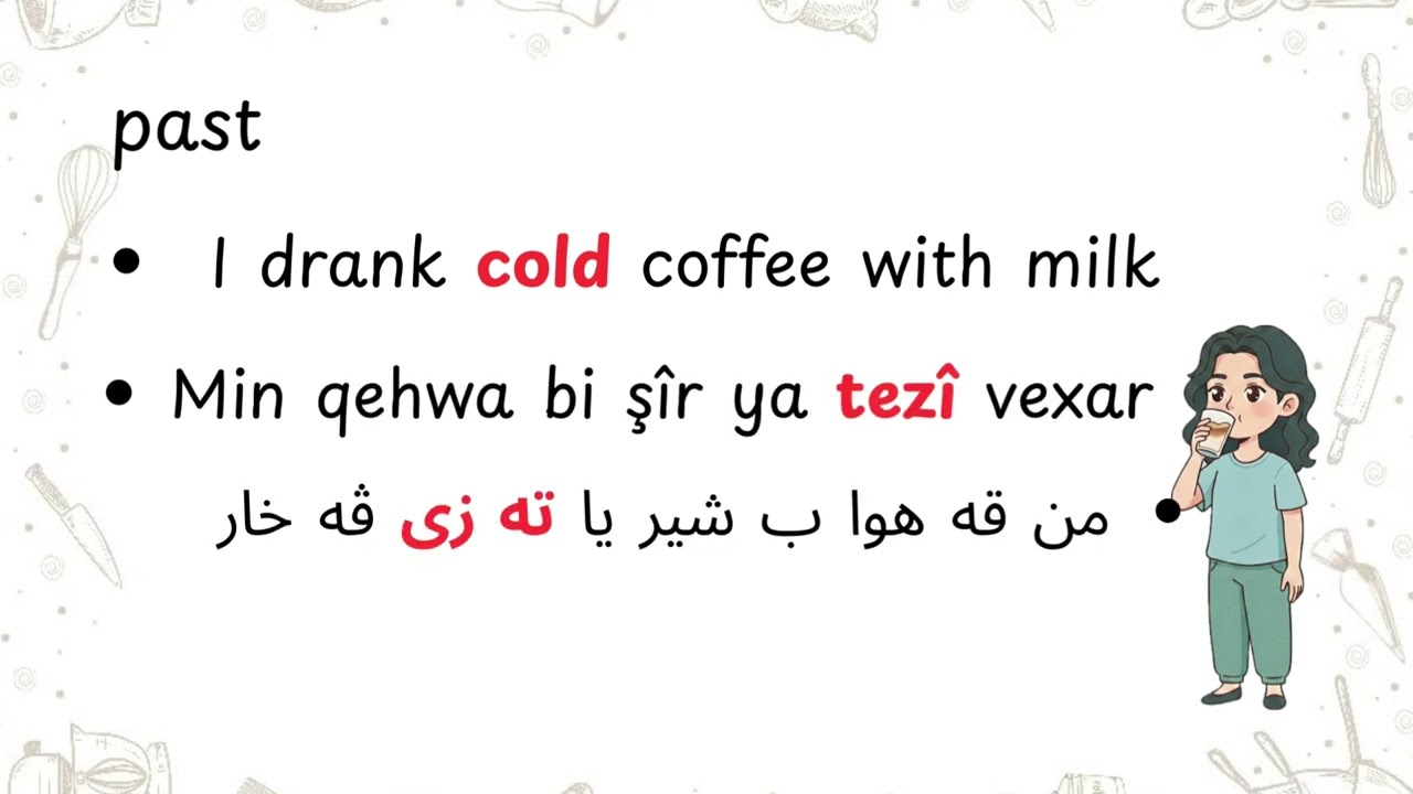 Learn Kurdish Behdini (0039)Hot tea