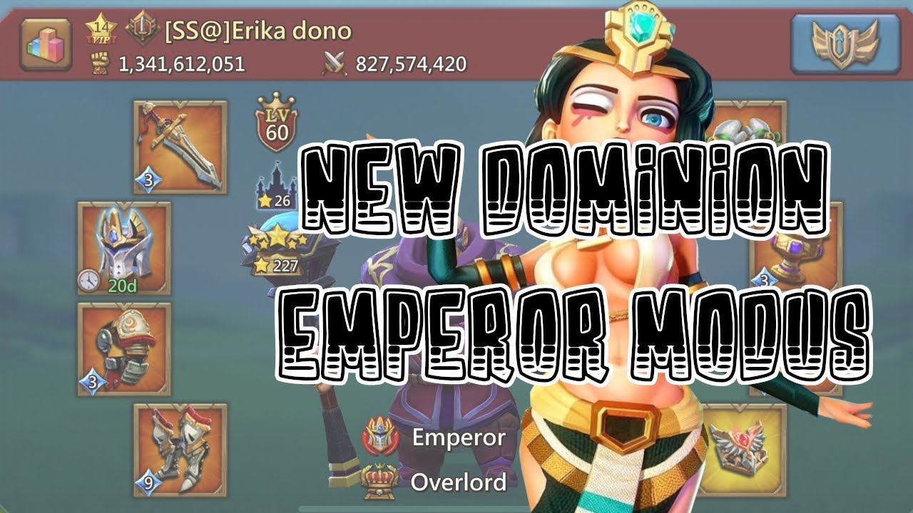 FIRST EMPEROR ACC OVERVIEW of DOMINION 1 - Lords Mobile