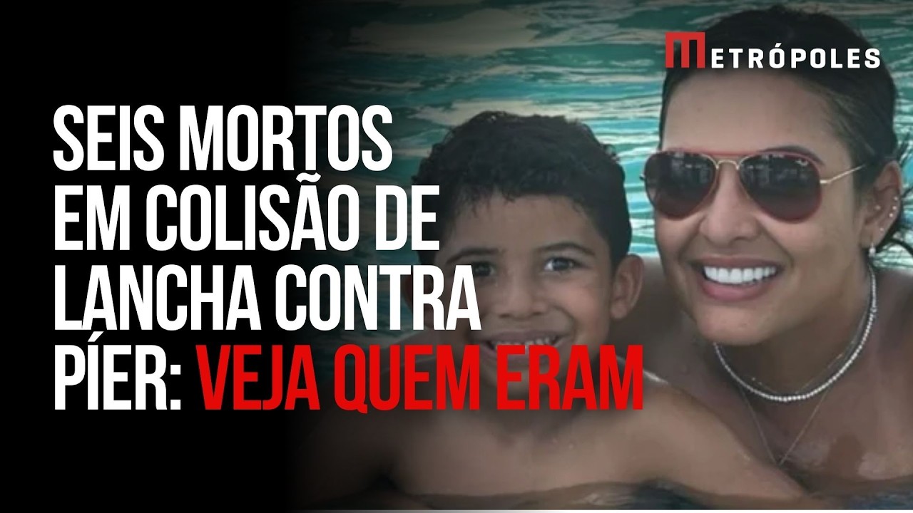 Quem eram os 6 ocupantes de lancha que morreram ao colidirem em píer