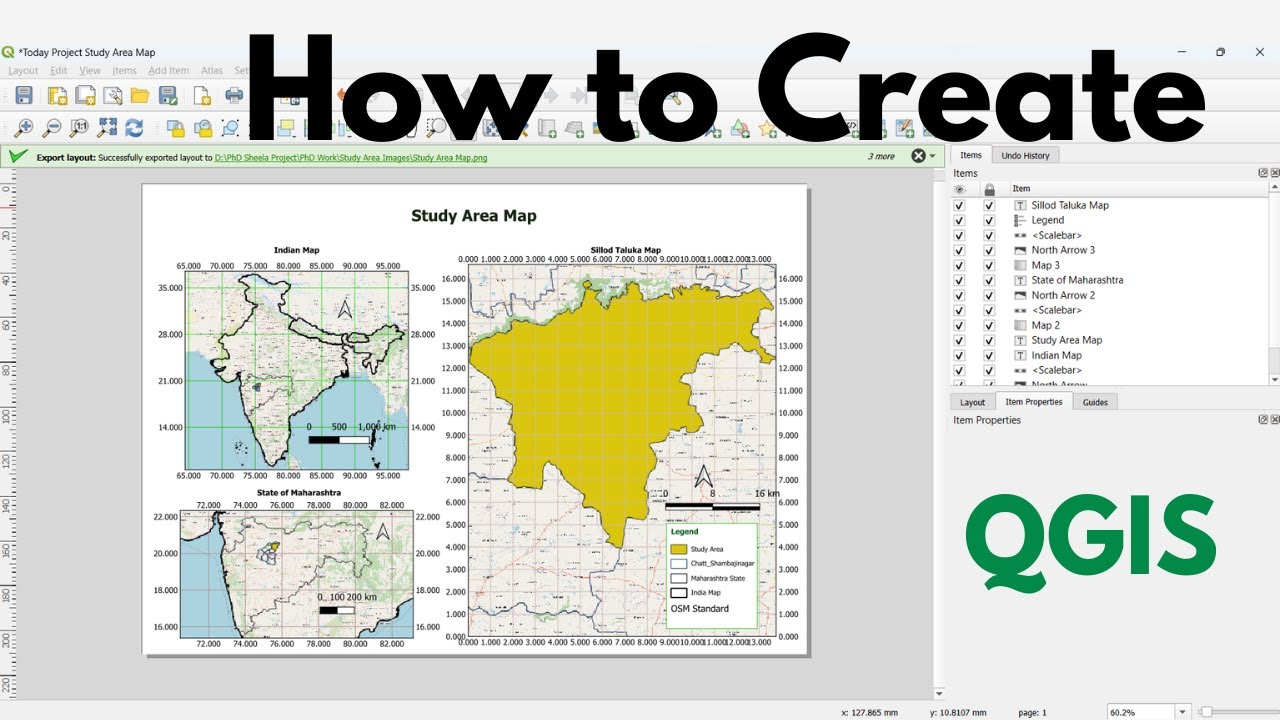 How to Create a Study Area Map in QGIS 3.34.3 🚀 Beginner&rsquo;s Guide to Mapping