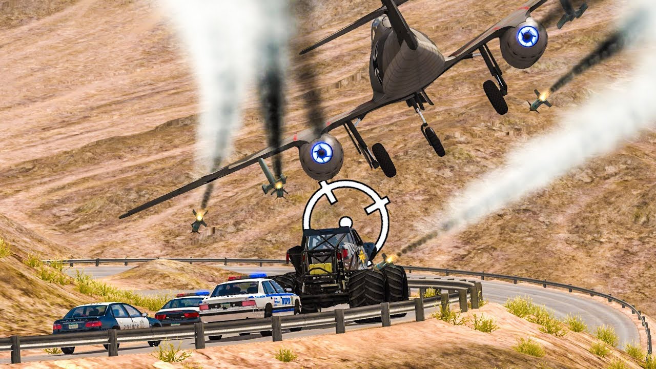 EPIC POLICE CHASES & FAILS #15 - BeamNG Drive
