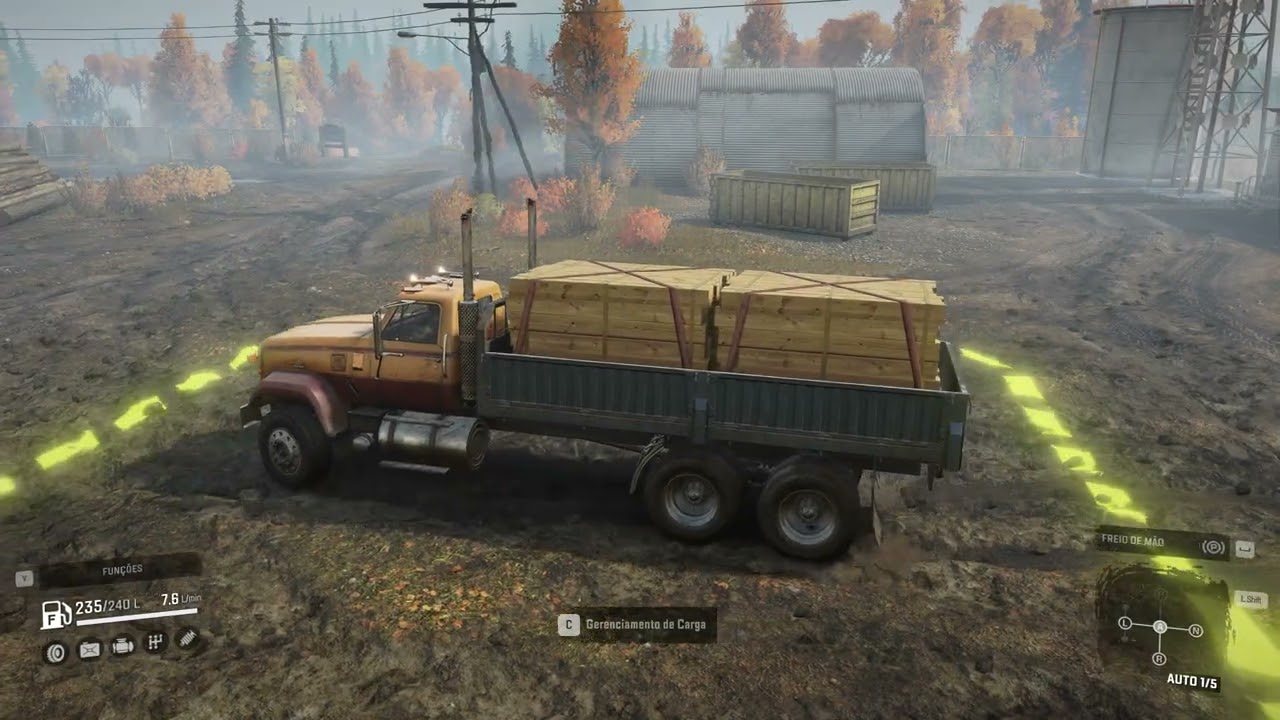 SnowRunner     construção da #PONTE #VELHA