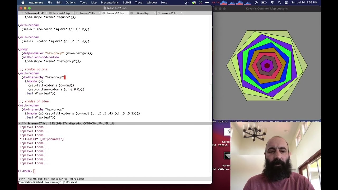 Kaveh's Common Lisp Lesson 07: Colors