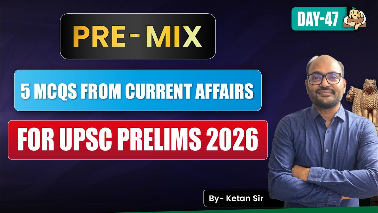 UPSC Prelims 2026 Economy PRE-MIX | 5 Static + Current Affairs MCQs Daily to Test Your Concepts