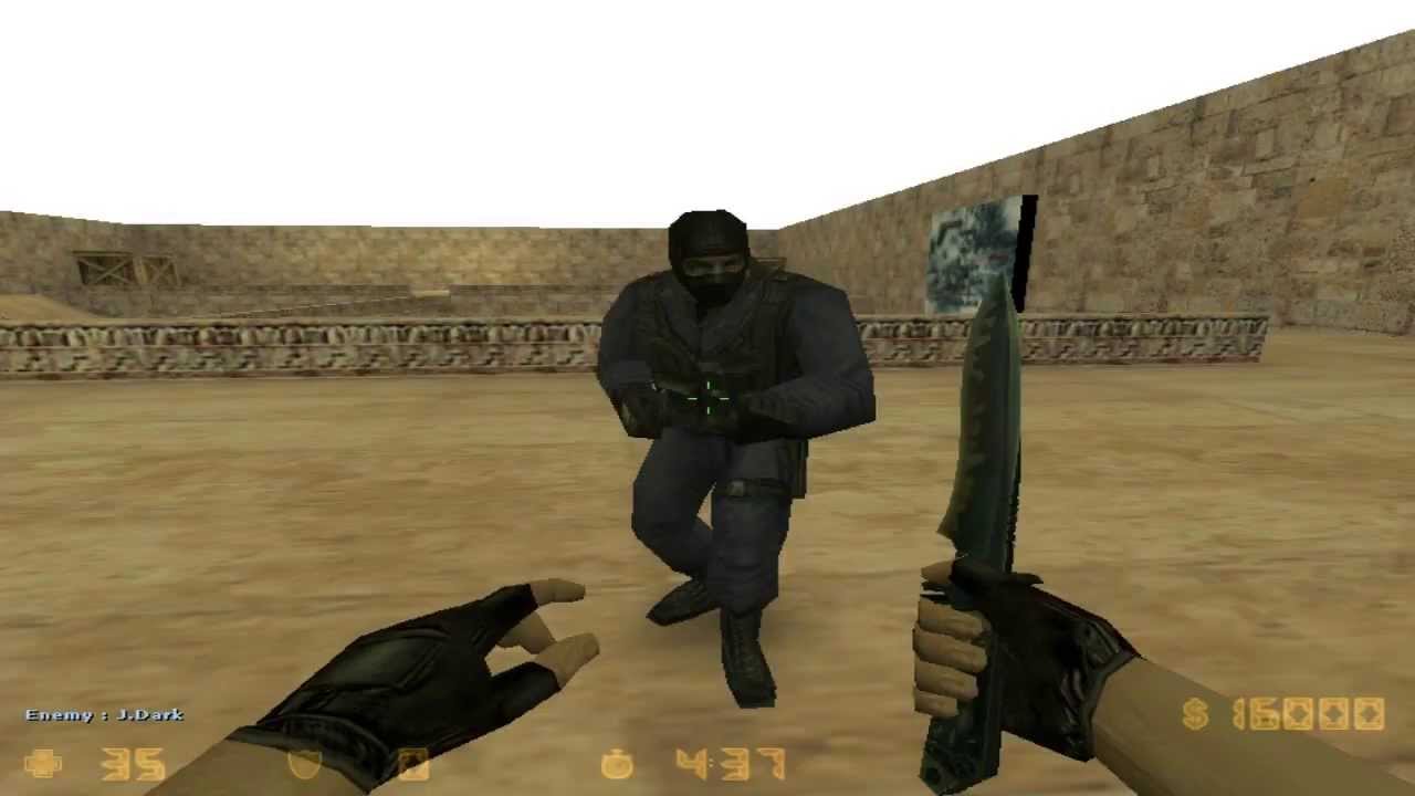 Counter Strike 1.6: 35HP map -  Переполох на ножах
