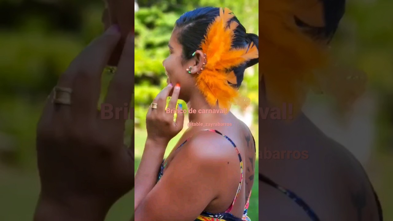 brinco de carnaval super f&aacute;cil de fazer. vem aprender.  #veraodabahia #diy #diycarnaval