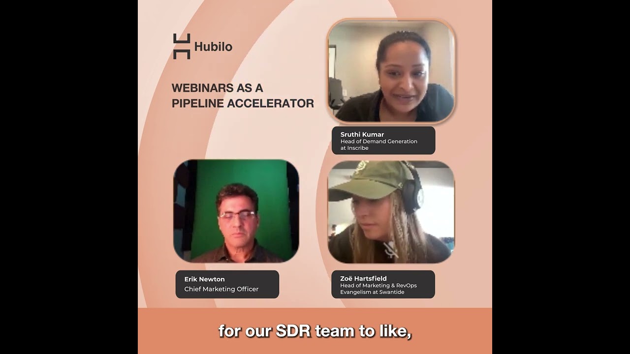 How to Use Webinars as a Pipeline Generator | Hubilo Webinar Software. Best Platform for Webinars