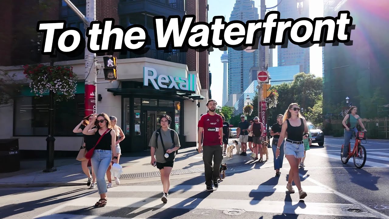 Dundas Square to Queens Harbour on the Waterfront | Toronto Walk (Aug 2025)