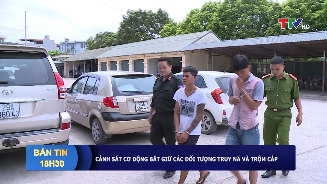 Cảnh sát cơ động bắt giữ các đối tượng truy nã và trộm cắp