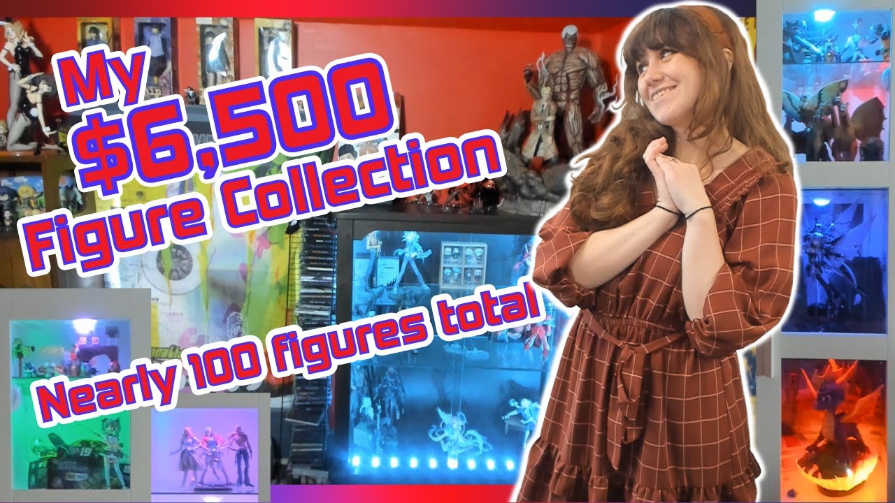 My $6,500 Anime Figure Collection + Videogame Figure Collection!  3 Rooms // Nearly 100 Figures
