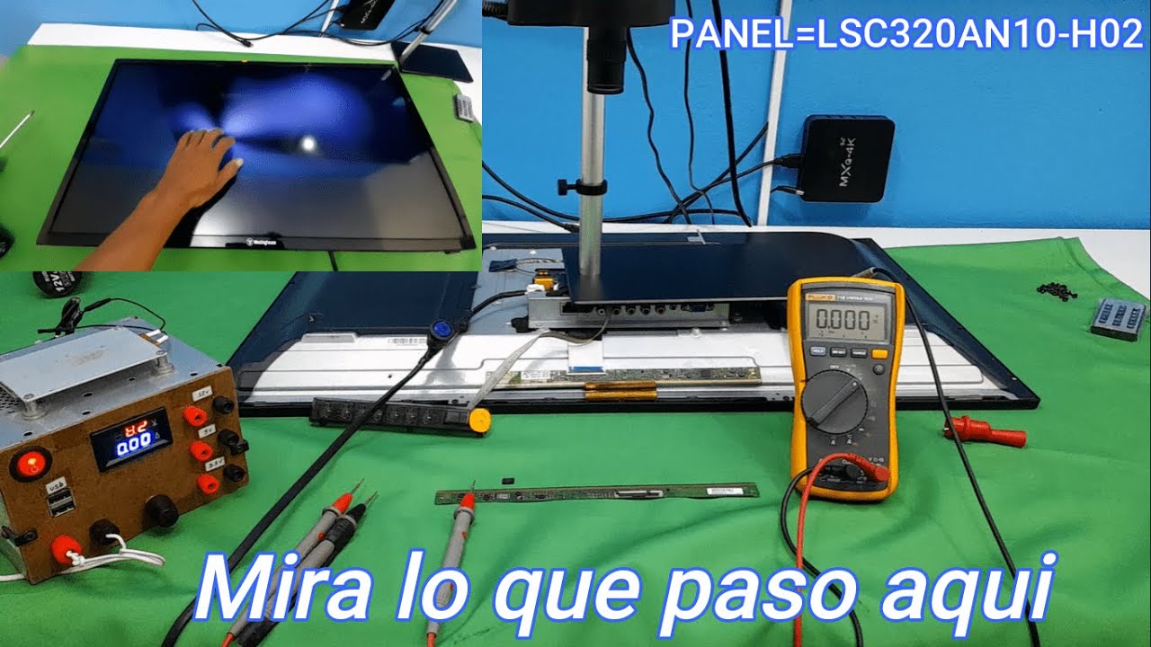 👉PANEL=LSC320AN10-H02 Chip COF en Cortocircuito mira la causa, diagnostico y evolución paso a paso.