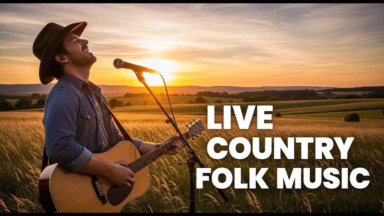 Acoustic Live Folk Country Music with Open Road Vibes for Easy Chill