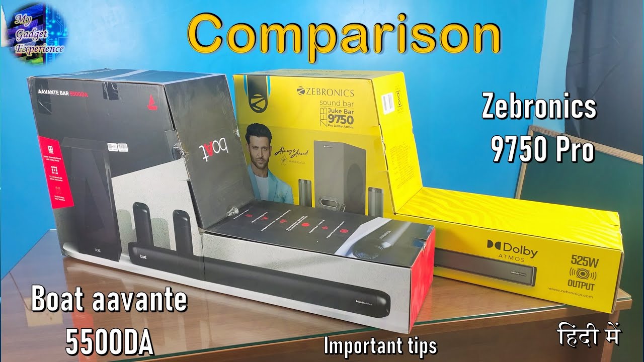 Boat aavante 5500DA vs Zebronics 9750 Pro | Comparison | Important tips | in hindi (हिंदी में )
