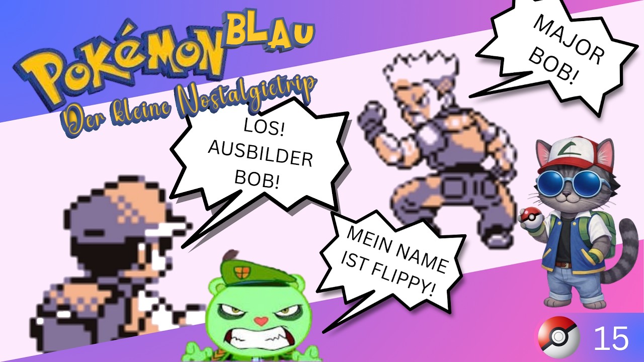Pokemon Blau | Folge 15 Major Bob und der Donnerorden!