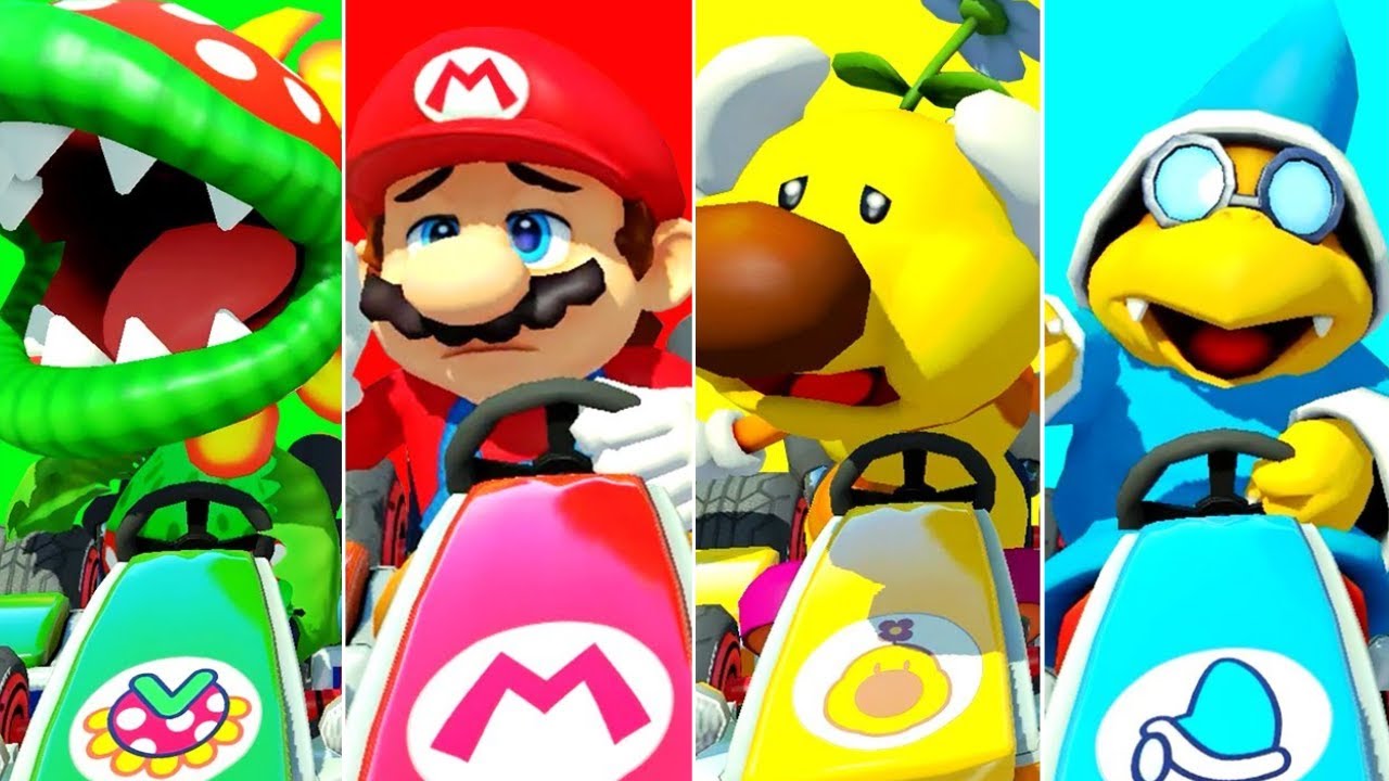 Mario Kart 8 Deluxe - All Characters LOSE Animations (KARTS)
