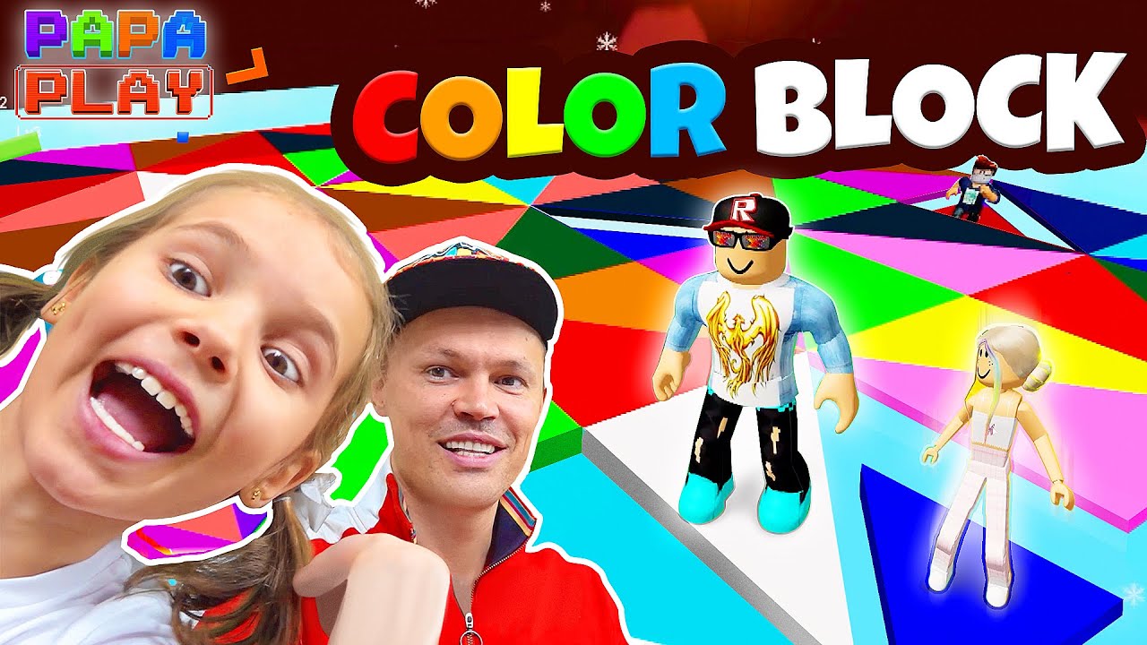 Очень прикольная игра Color block Roblox