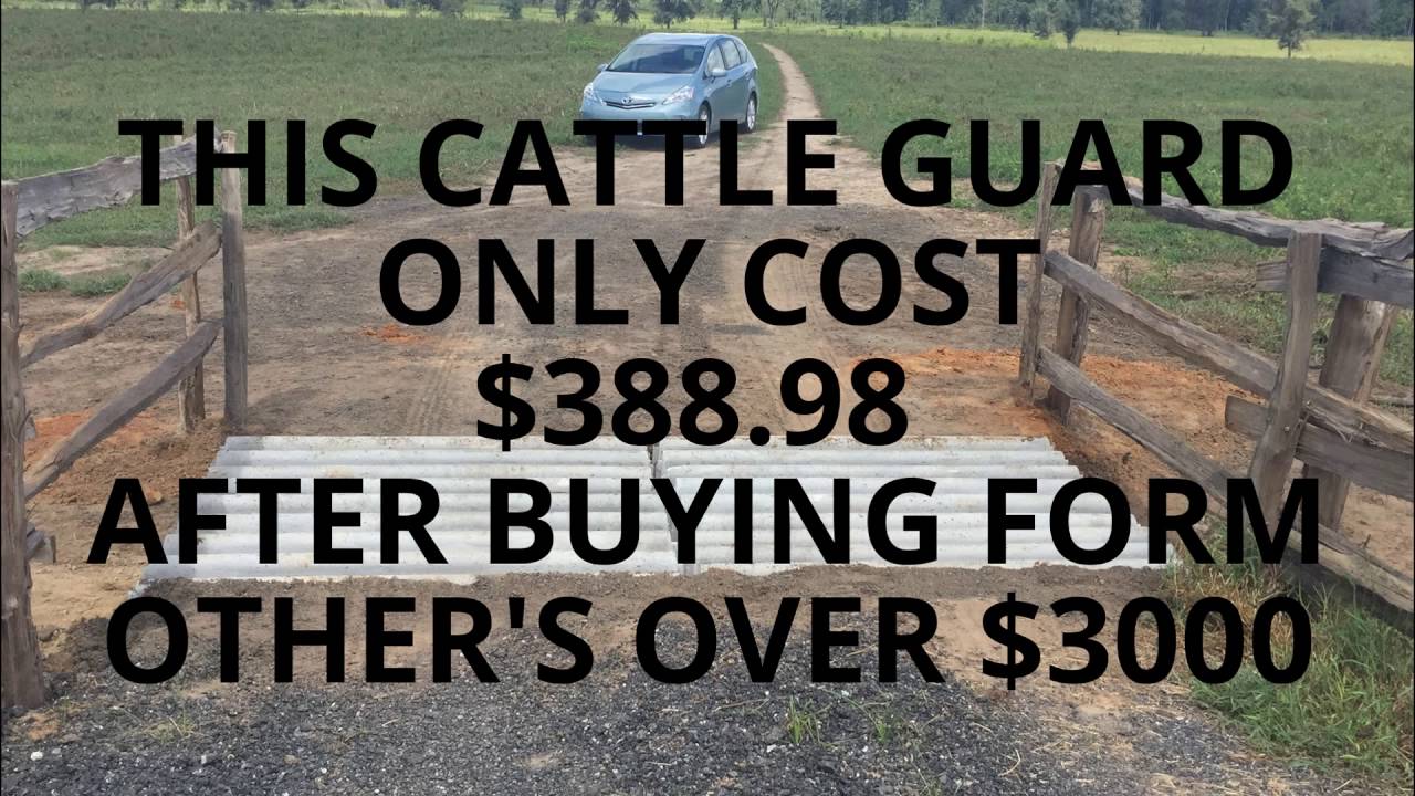 CATTLE GUARDS 50 TO 75% LESS!