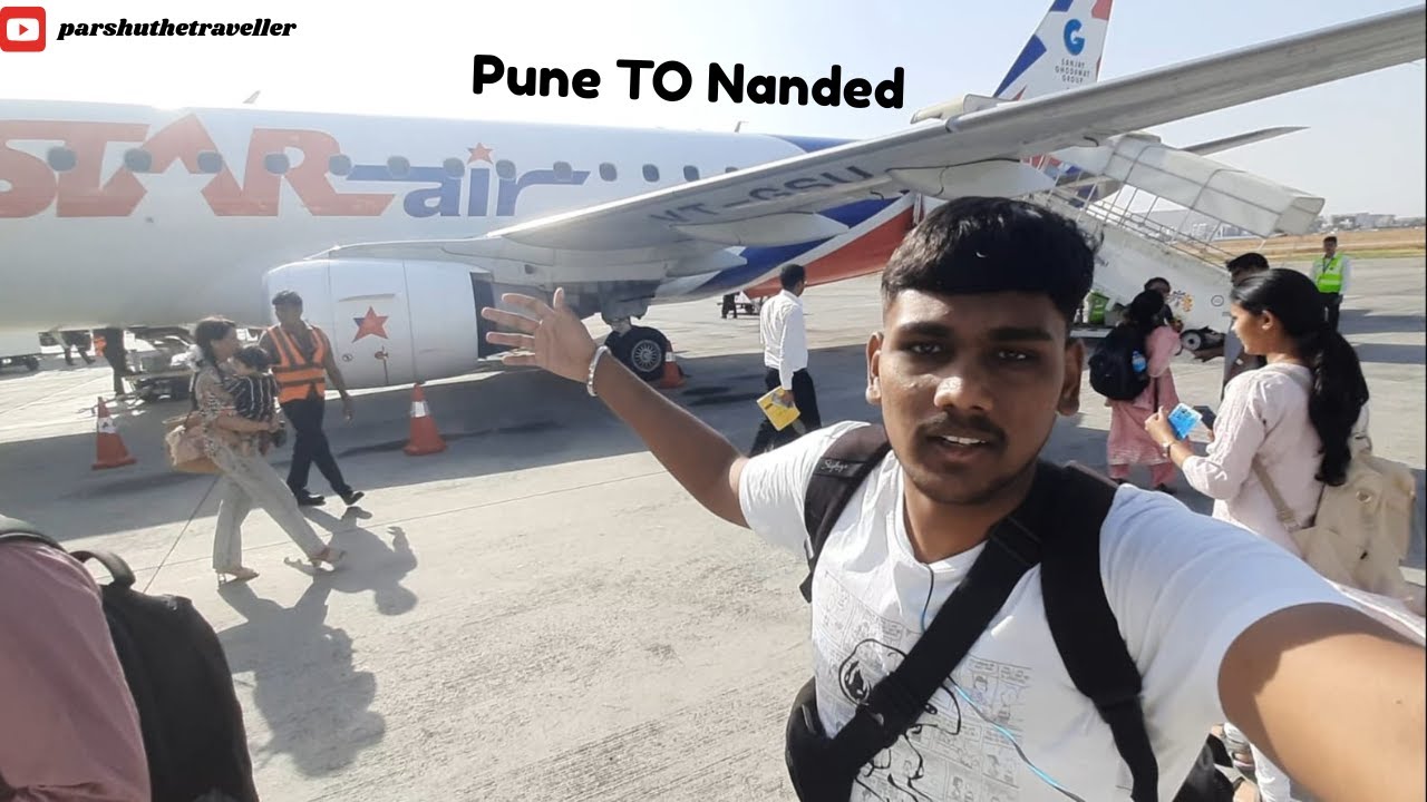 FIRST TIME EXPRIENCE IN PLANE [ PUNE TO NANDED] IN STAR AIR AIRLINE  #punetonanded