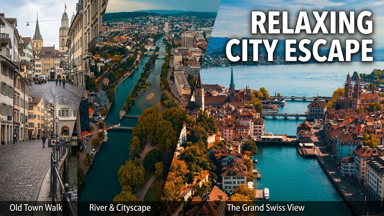 Zurich, Switzerland 🇨🇭 | Autumn Walking Tour of the Most Beautiful City in 4K Ultra HD 60fps